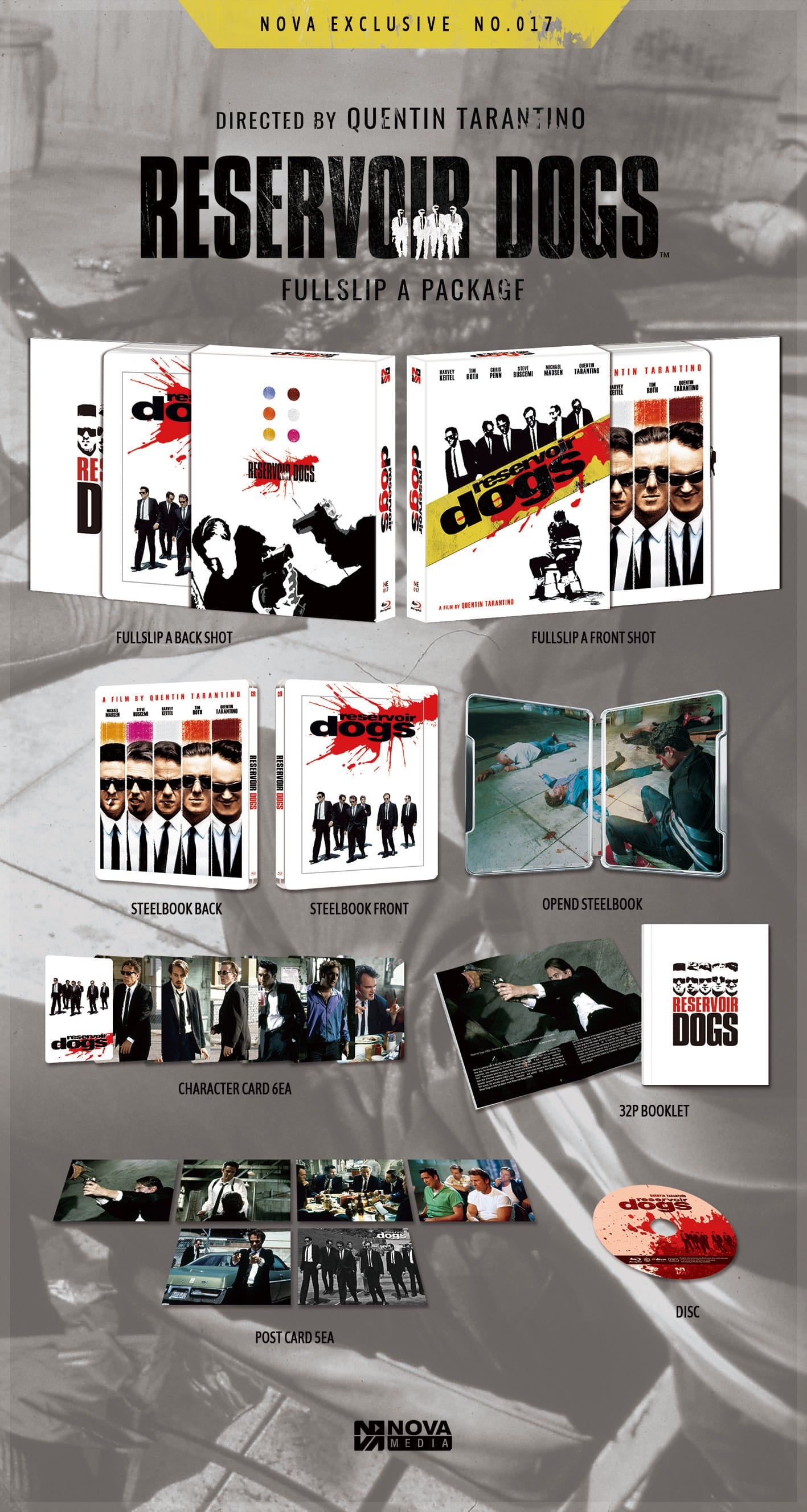 Reservoir Dogs Full Slip A SteelBook (NE#17)(Korea)