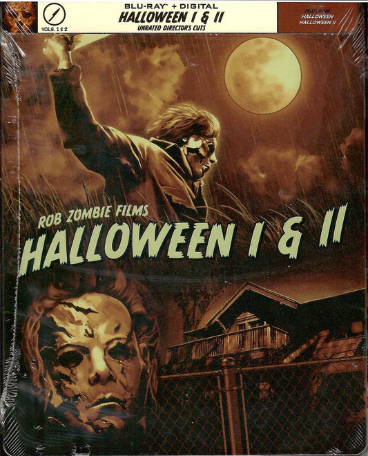 Rob Zombie Halloween 1 & 2 Double Feature SteelBook - (2007) / Halloween II (2009)(Exclusive)