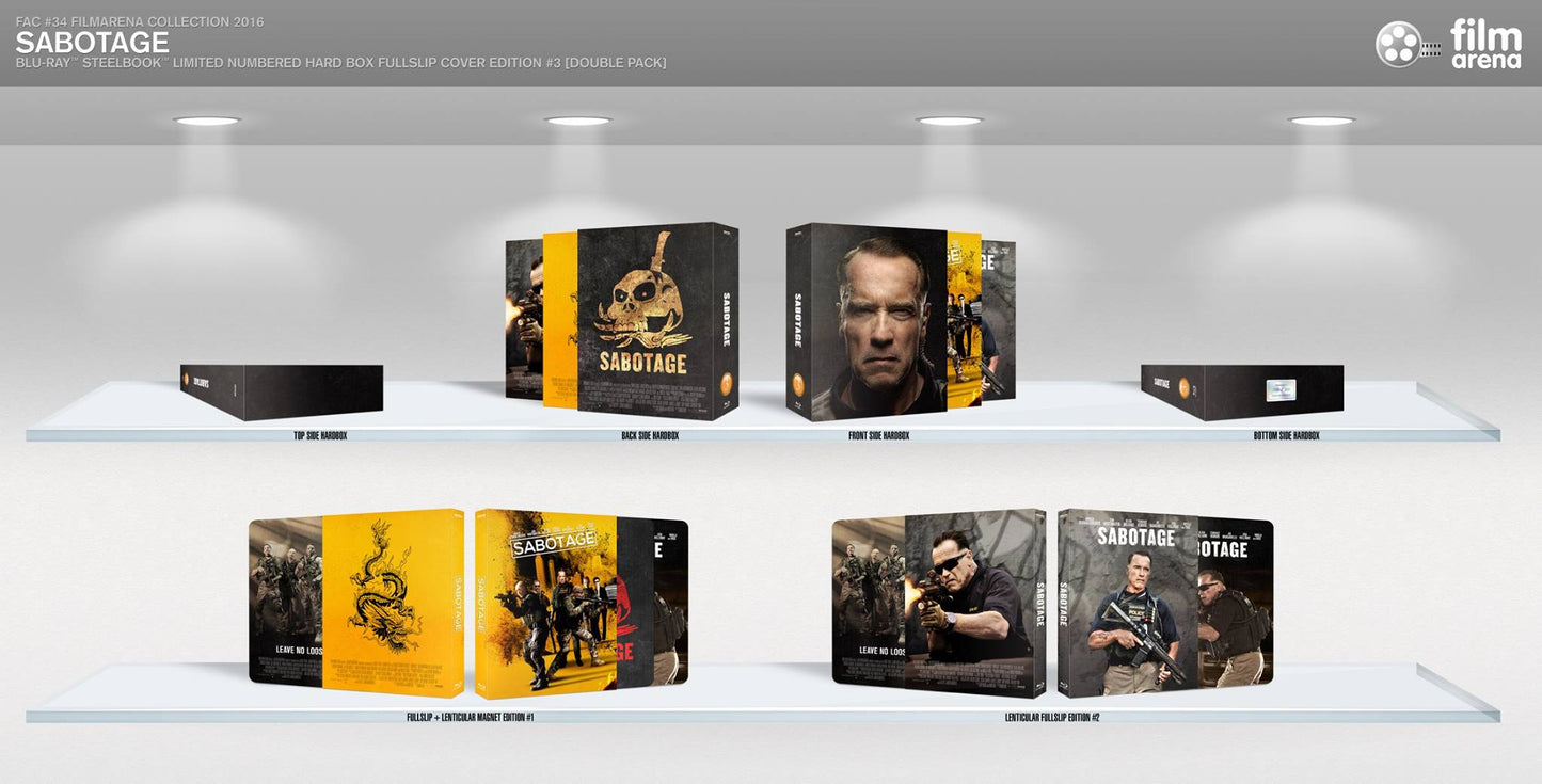 Sabotage 1-Click SteelBook (2014)(FAC#34)(Czech)