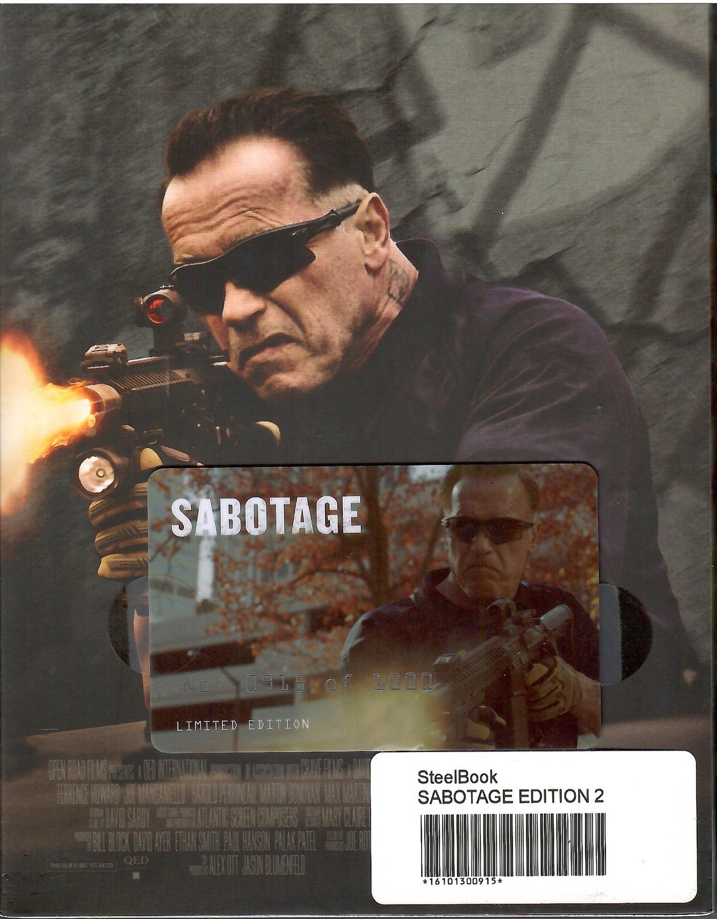 Sabotage 1-Click SteelBook (2014)(FAC#34)(Czech)