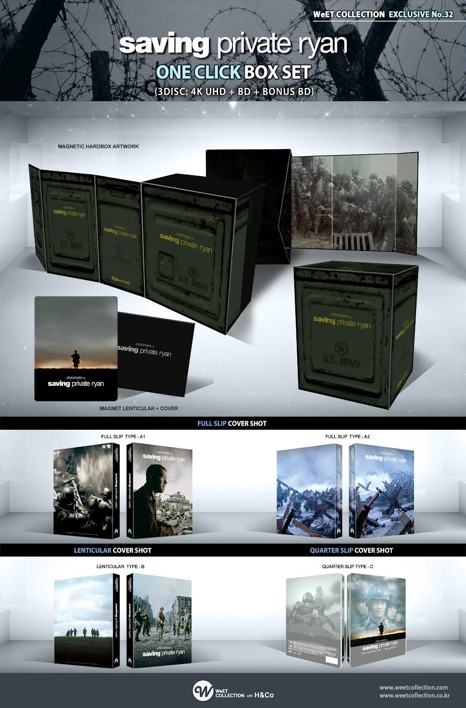 [Pre-Order] Saving Private Ryan 4K 1-Click SteelBook (WCE#32)(Korea)