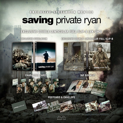 [Pre-Order] Saving Private Ryan 4K Double Lenticular B SteelBook (ME#103)(Hong Kong)