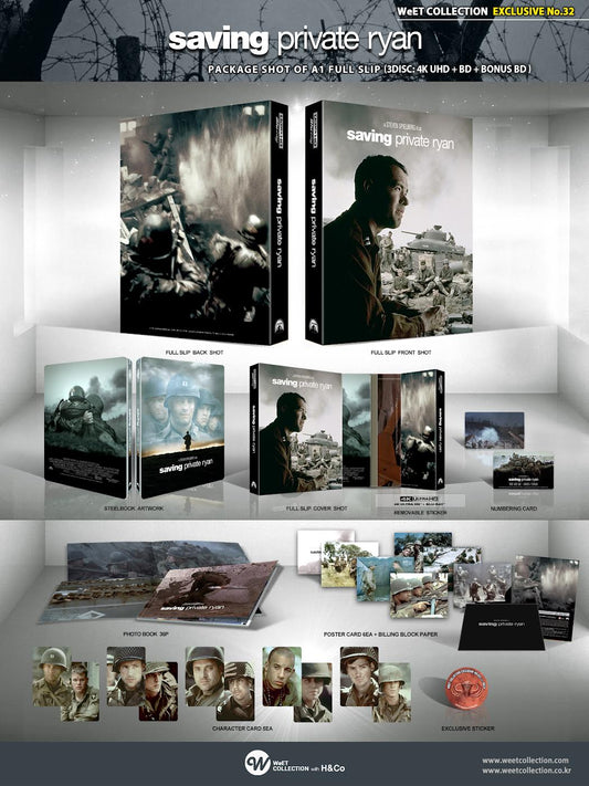 [Pre-Order] Saving Private Ryan 4K Full Slip A1 SteelBook (WCE#32)(Korea)