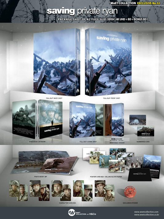 [Pre-Order] Saving Private Ryan 4K Full Slip A2 SteelBook (WCE#32)(Korea)