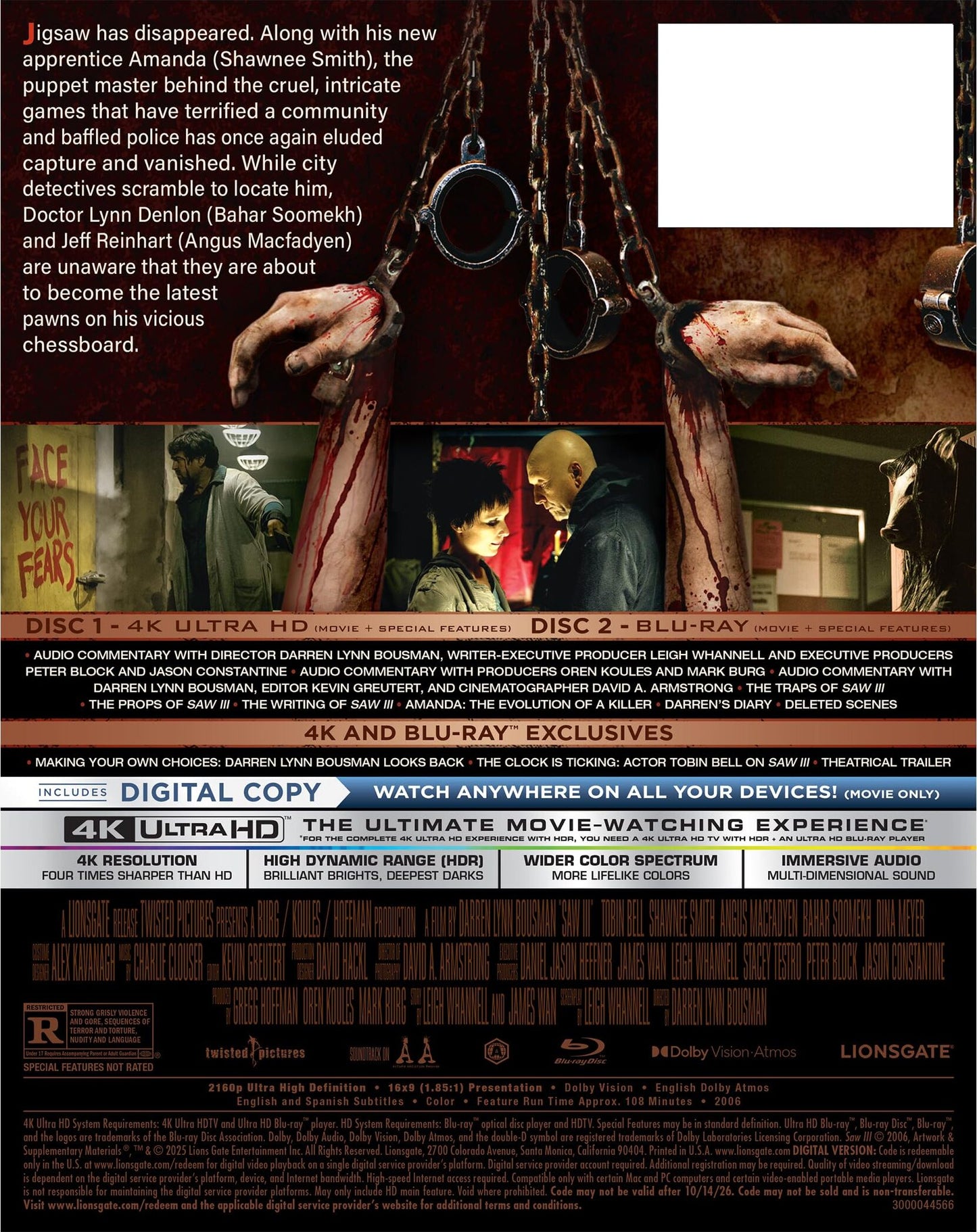 Saw III 4K SteelBook (2006)(Exclusive)