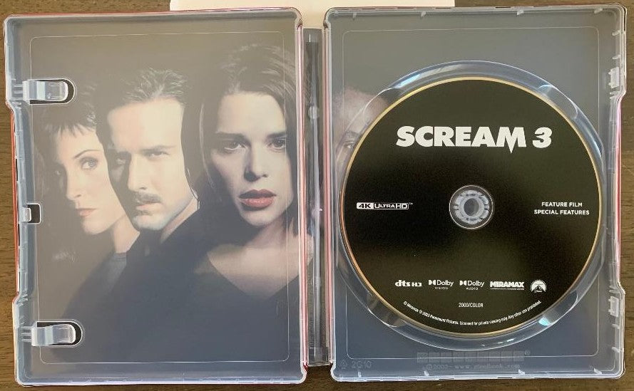 Scream 3 4K SteelBook (2000)