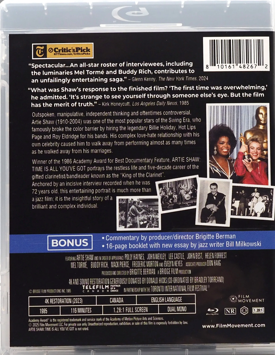 Artie Shaw: Time Is All You've Got - Limited Edition (FMC-011)(Exclusive)*