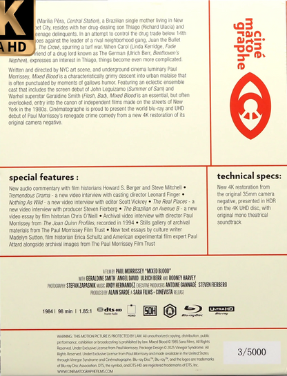 Mixed Blood 4K: Limited Edition DigiBook (CIN-023)(Exclusive)*