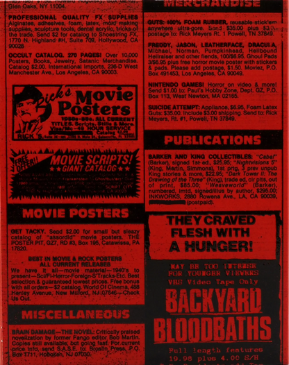 Backyard Bloodbaths: Limited Edition (BS-010)(Exclusive)*