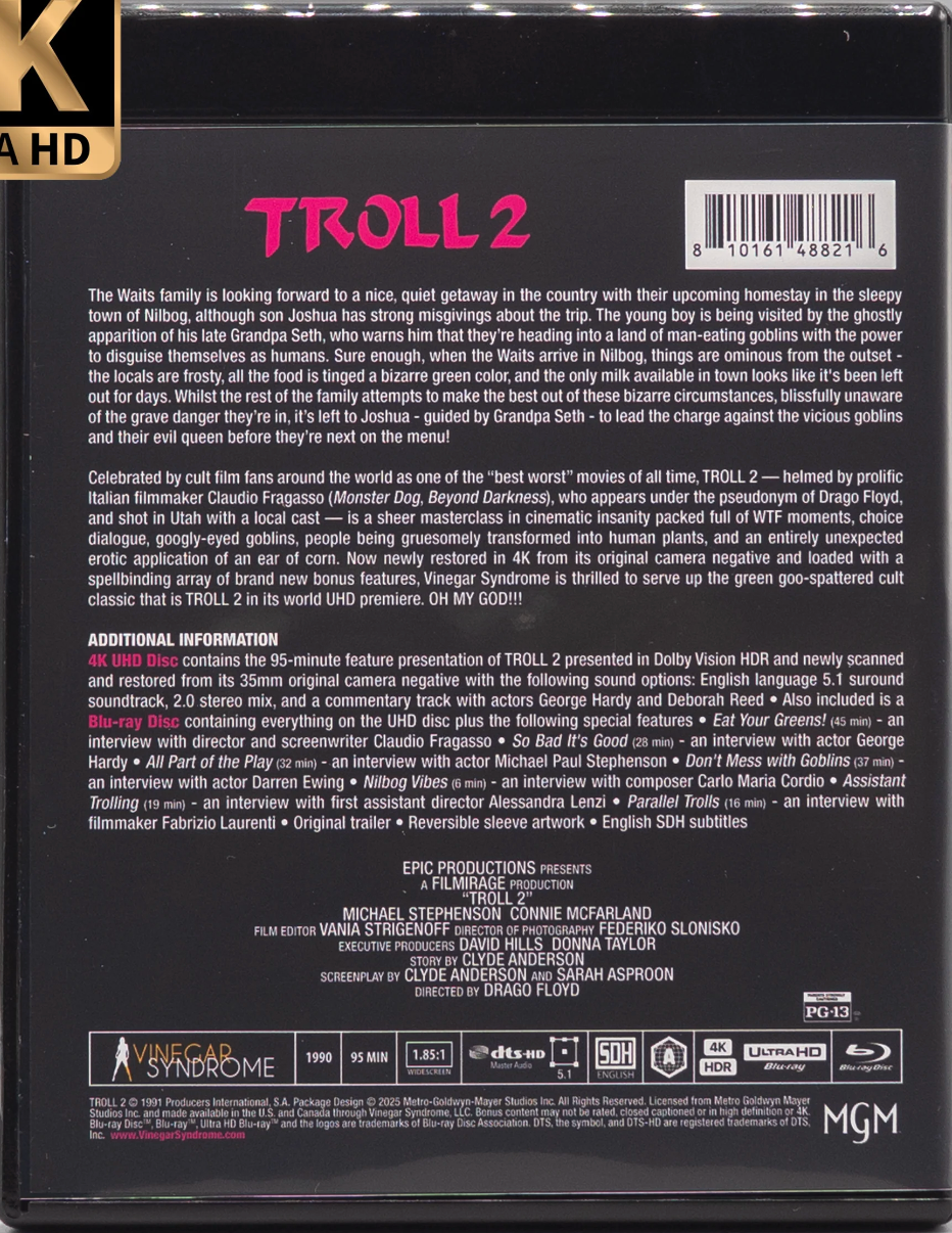 Trolls 2 4K: Limited Edition (1990)(VS-520)(Exclusive)*