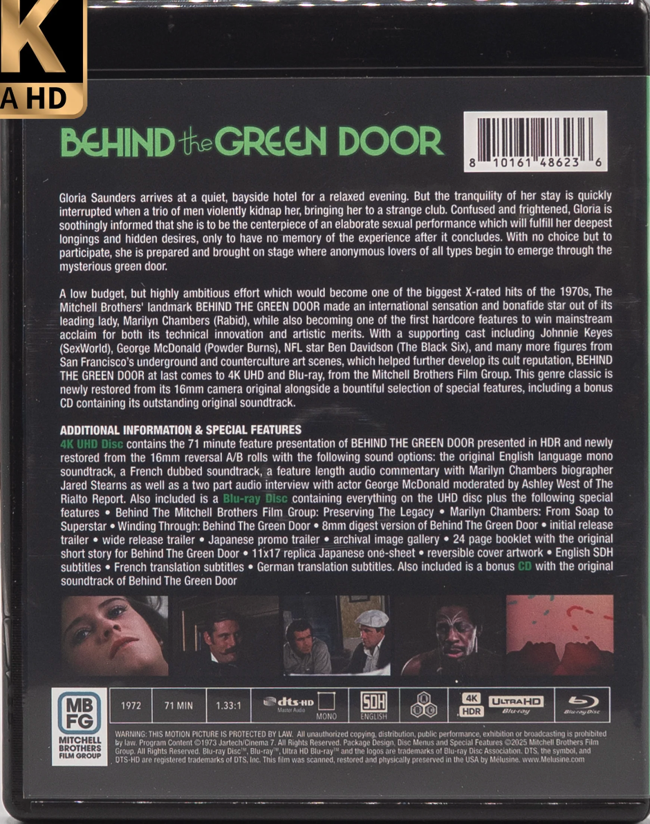 Behind the Green Door 4K: Limited Edition (MBFG-001)(Exclusive)*