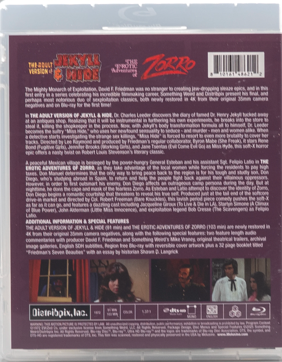 The Adult Version Of Jekyll and Hide + The Erotic Adventures of Zorro: Limited Edition (DPIX-009)(Exclusive)*