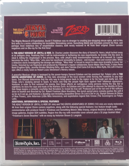 The Adult Version Of Jekyll and Hide + The Erotic Adventures of Zorro: Limited Edition (DPIX-009)(Exclusive)*