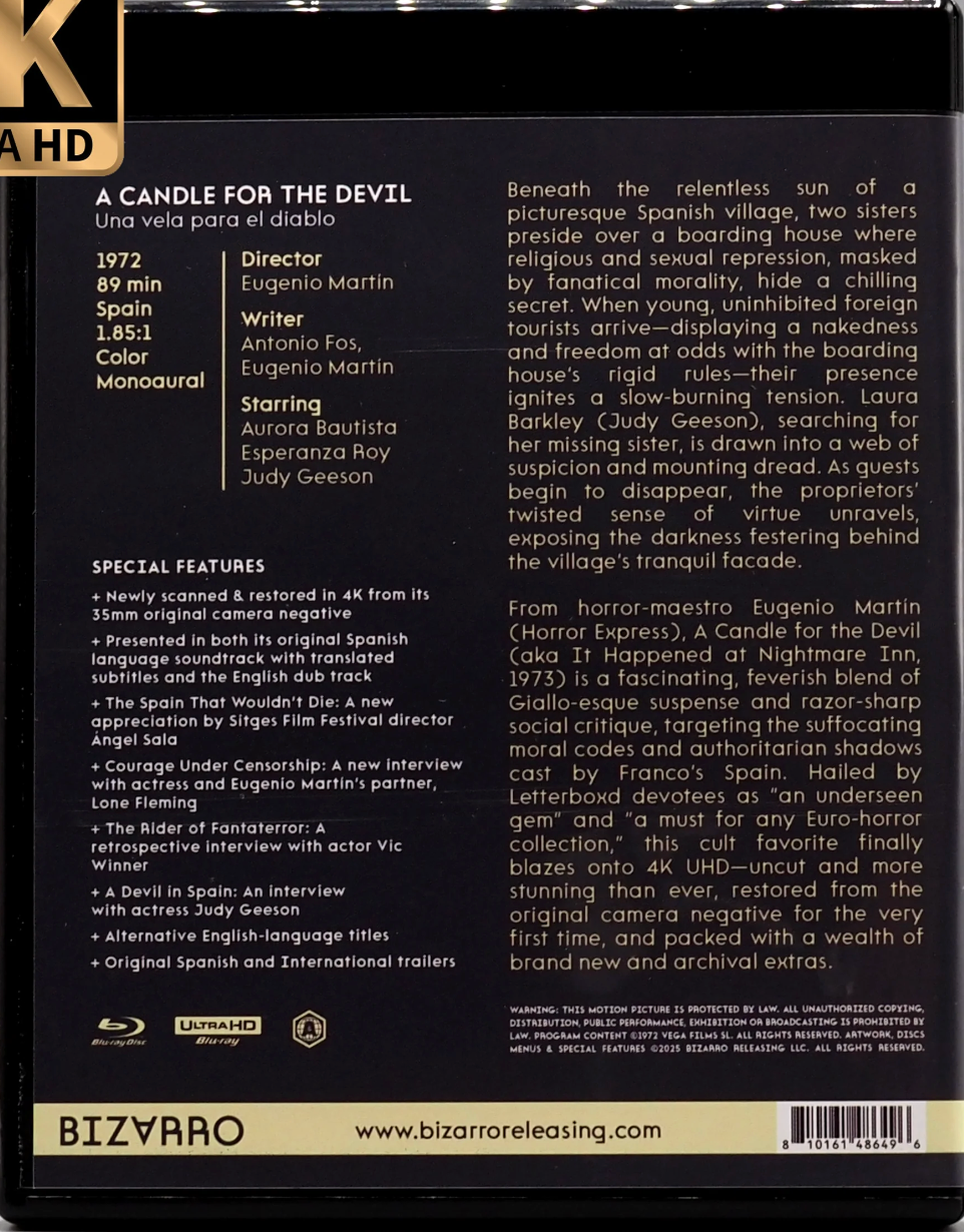 A Candle for the Devil 4K: Limited Edition (BZR-001)(Exclusive)*