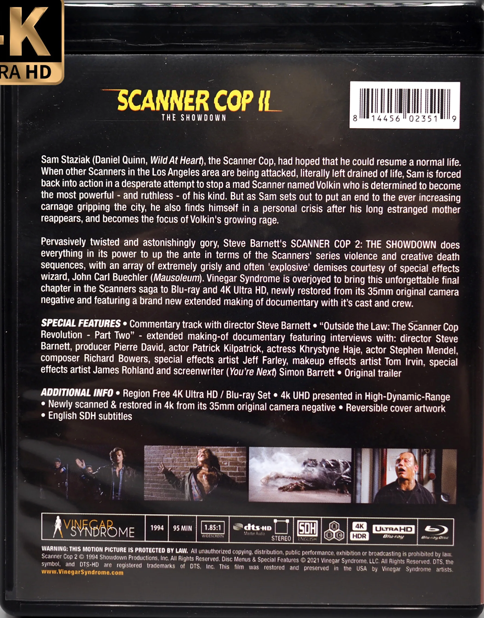 Scanner Cop II: The Showdown 4K (VS-360B)
