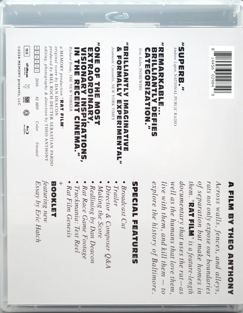 Rat Film: Limited Edition (MEM-002)(Exclusive)*