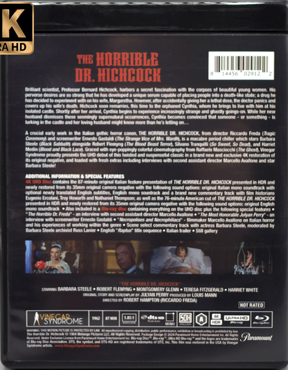 The Horrible Dr. Hichcock 4K: Limited Edition (VS-457)(Exclusive)*