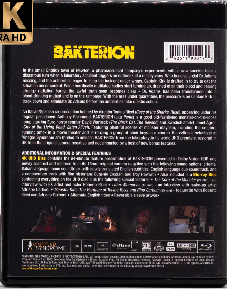 Bakterion 4K: Limited Edition (Panic)(VS-526)(Exclusive)*