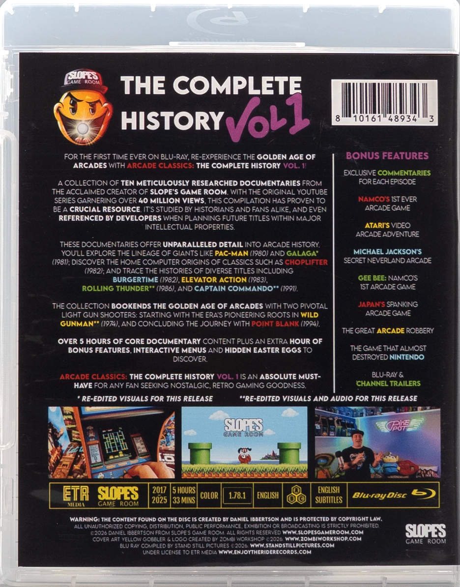 Slopes Game Room: Arcade Classics the Complete History Vol. 1 - Limited Edition (ETRM-047)(Exclusive)*
