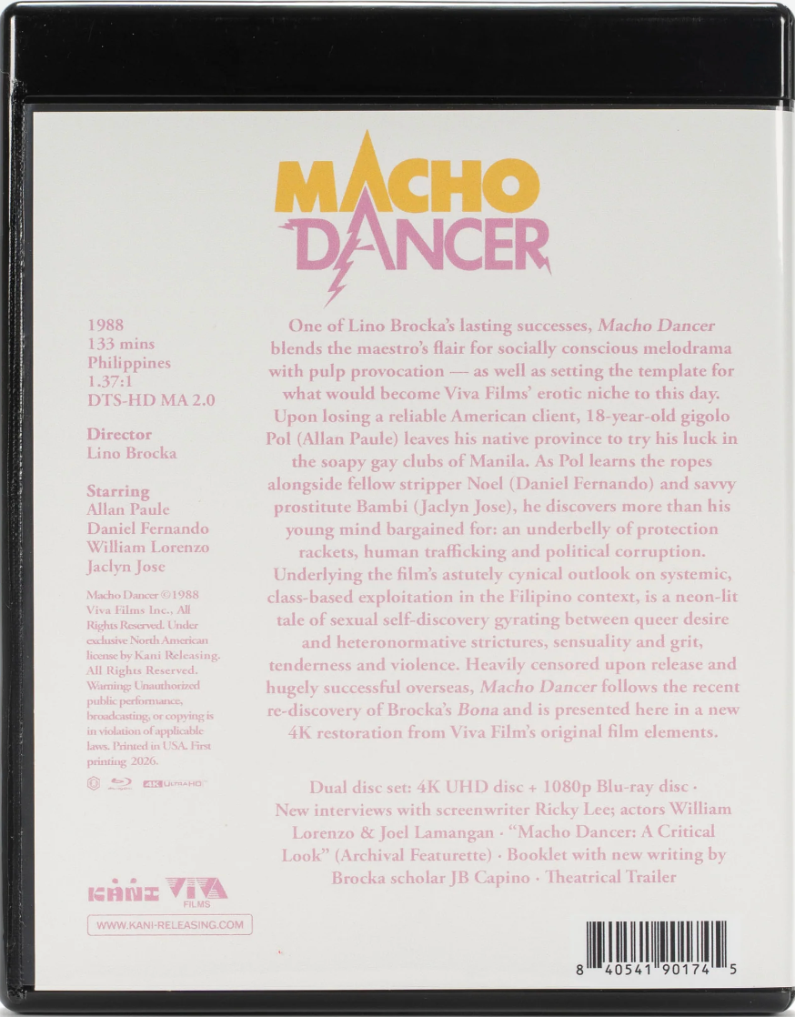 [Pre-Order] Macho Dancer 4K: Limited Edition (KANI-042)(Exclusive)