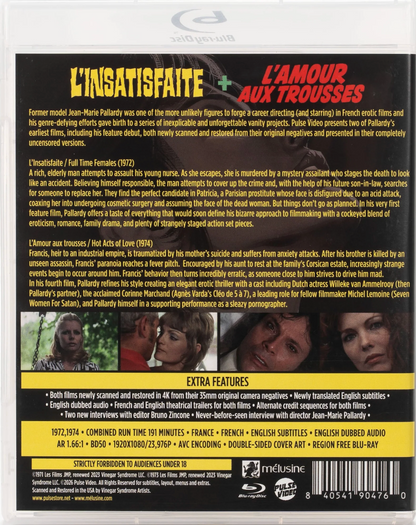 [Pre-Order] L'insatisfaite + L'amour aux trousses: Limited Edition (PV-012)(Exclusive)