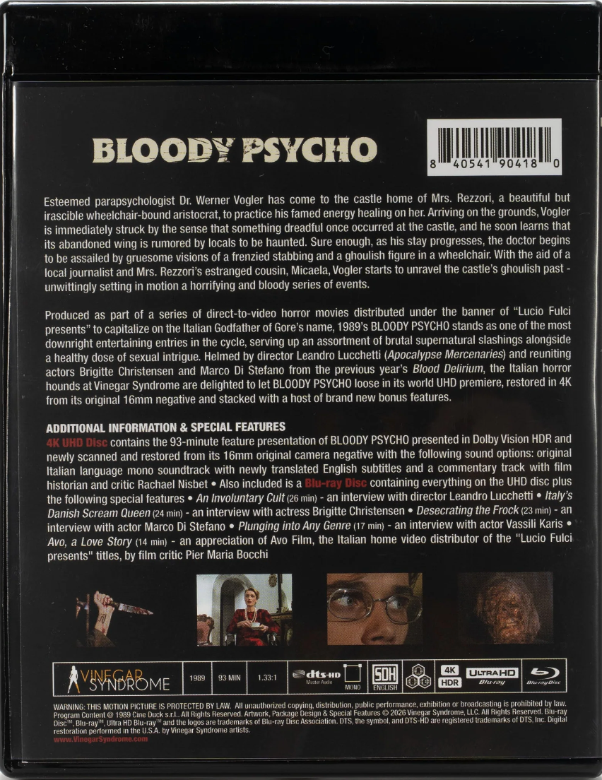 [Pre-Order] Bloody Psycho 4K: Limited Variant Edition (VS-542)(Exclusive)