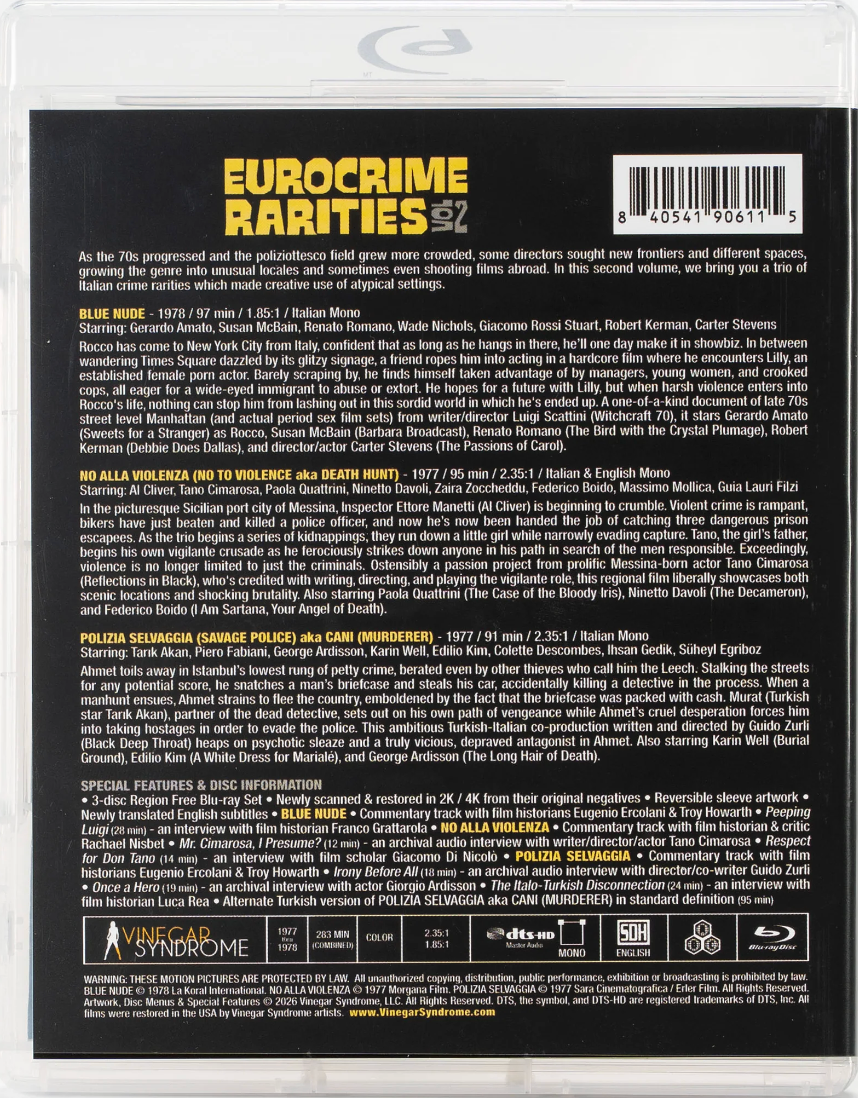 [Pre-Order] Eurocrime Rarities: Volume 2 - Limited Edition (VSL-028)(Exclusive)