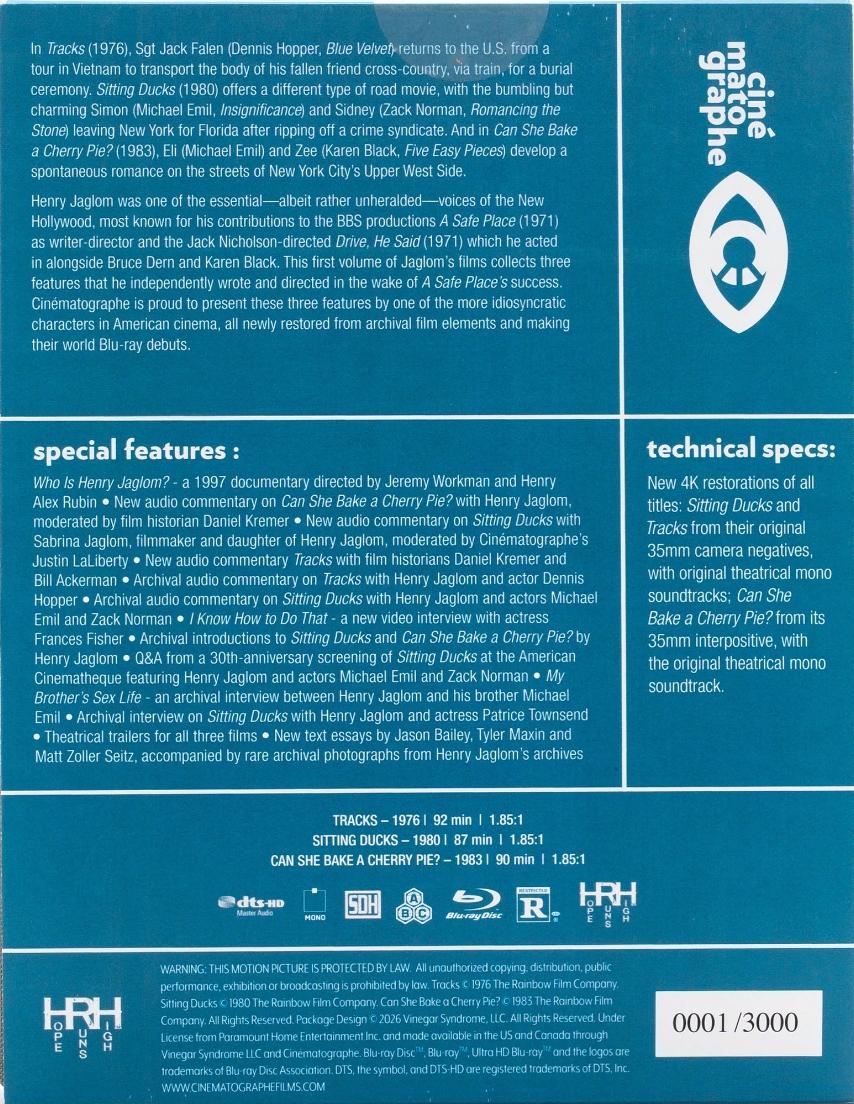[Pre-Order] The Films of Henry Jaglom: Volume #1 - Limited Edition DigiBook (CIN-037)(Exclusive)
