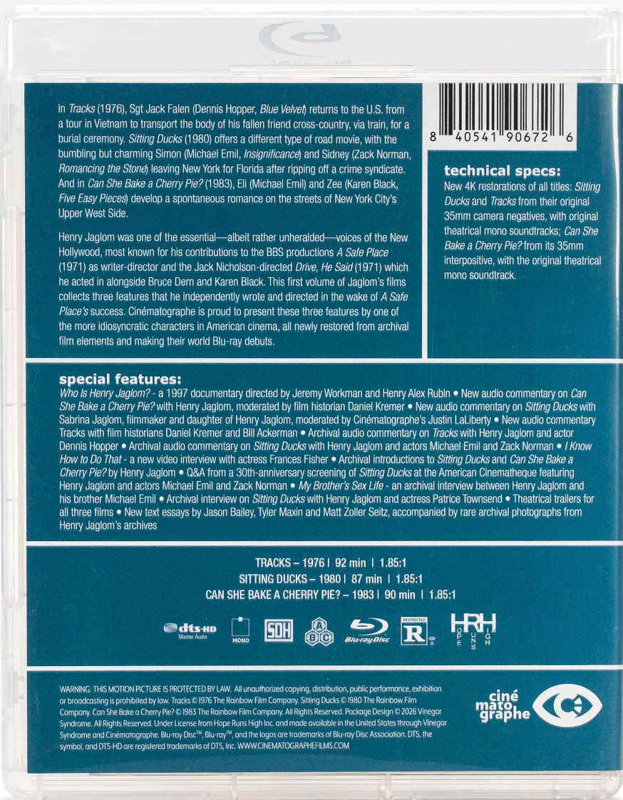 [Pre-Order] The Films of Henry Jaglom: Volume #1 - Limited Edition DigiBook (CIN-037)(Exclusive)