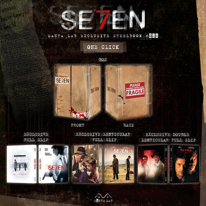 Seven 1-Click SteelBook (Se7en)(1995)(ME#14)(Hong Kong)