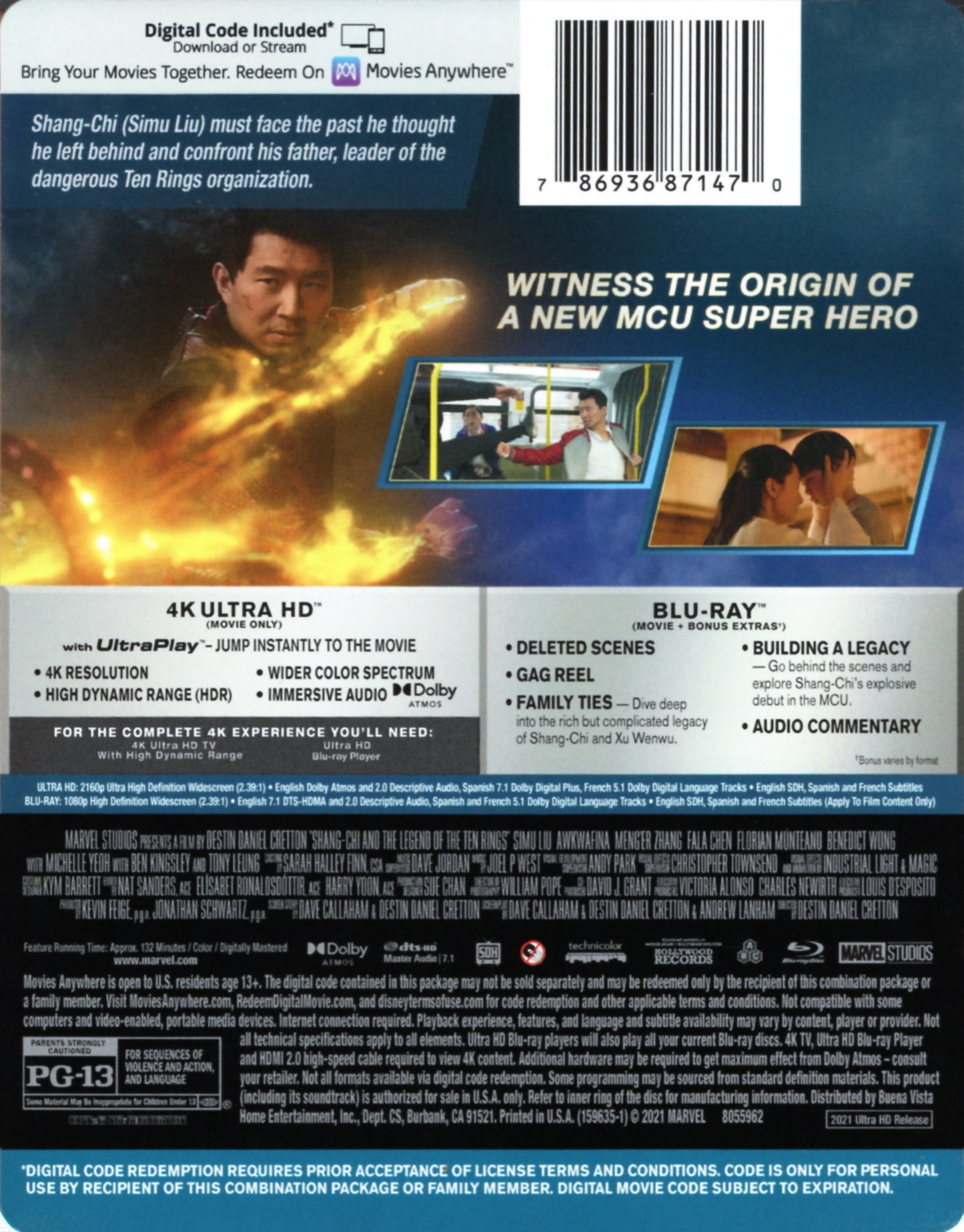 Shang-Chi and the Legend of the Ten Rings 4K SteelBook (Exclusive)