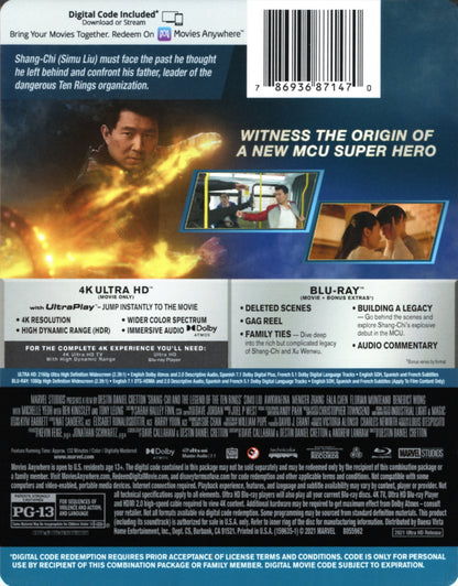 Shang-Chi and the Legend of the Ten Rings 4K SteelBook (Exclusive)