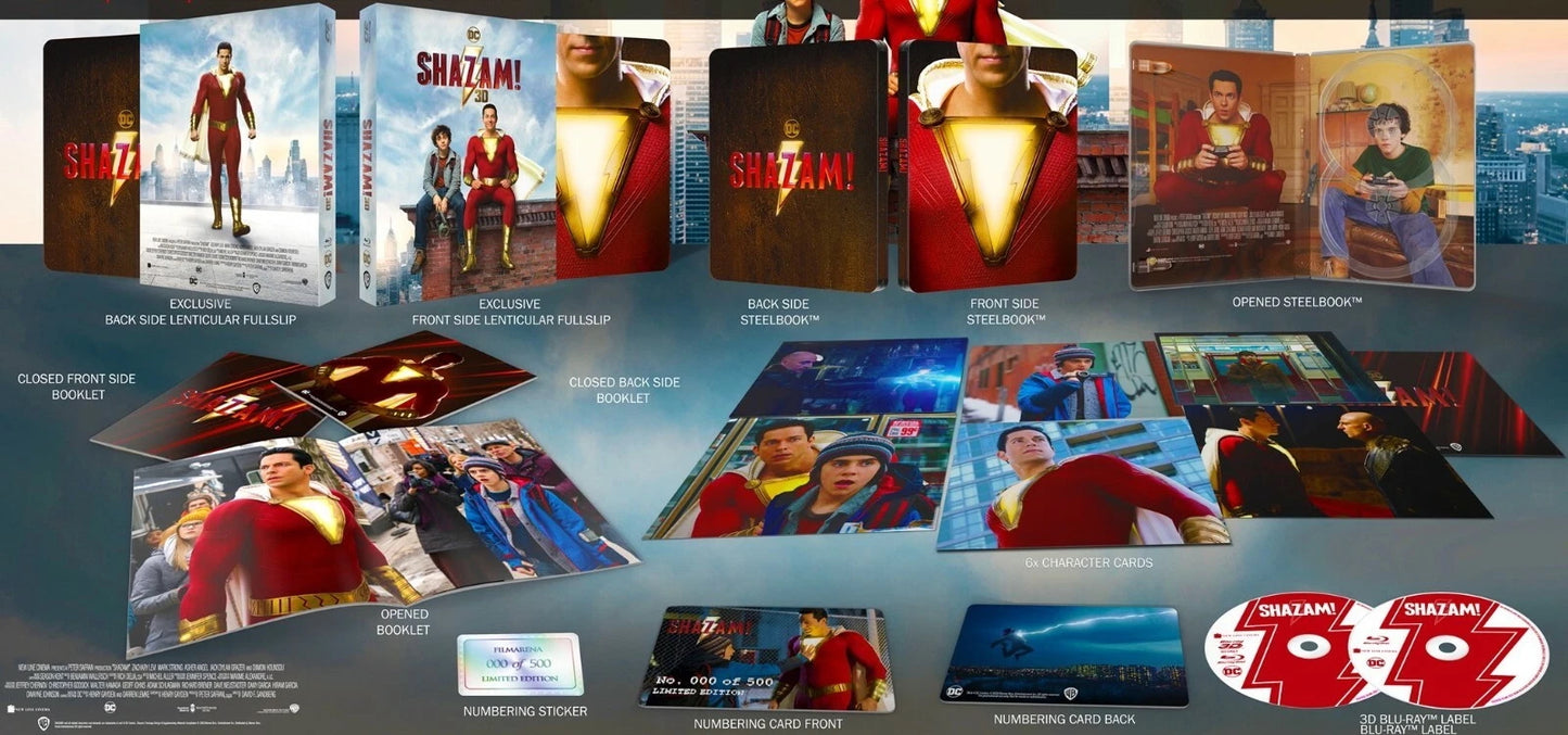 Shazam! 3D Double Lenticular SteelBook (2019)(FAC#136)(Czech)