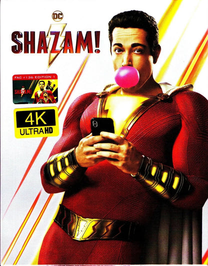 Shazam! 4K Full Slip SteelBook + Lenticular Magnet (2019)(FAC#136)(Czech)
