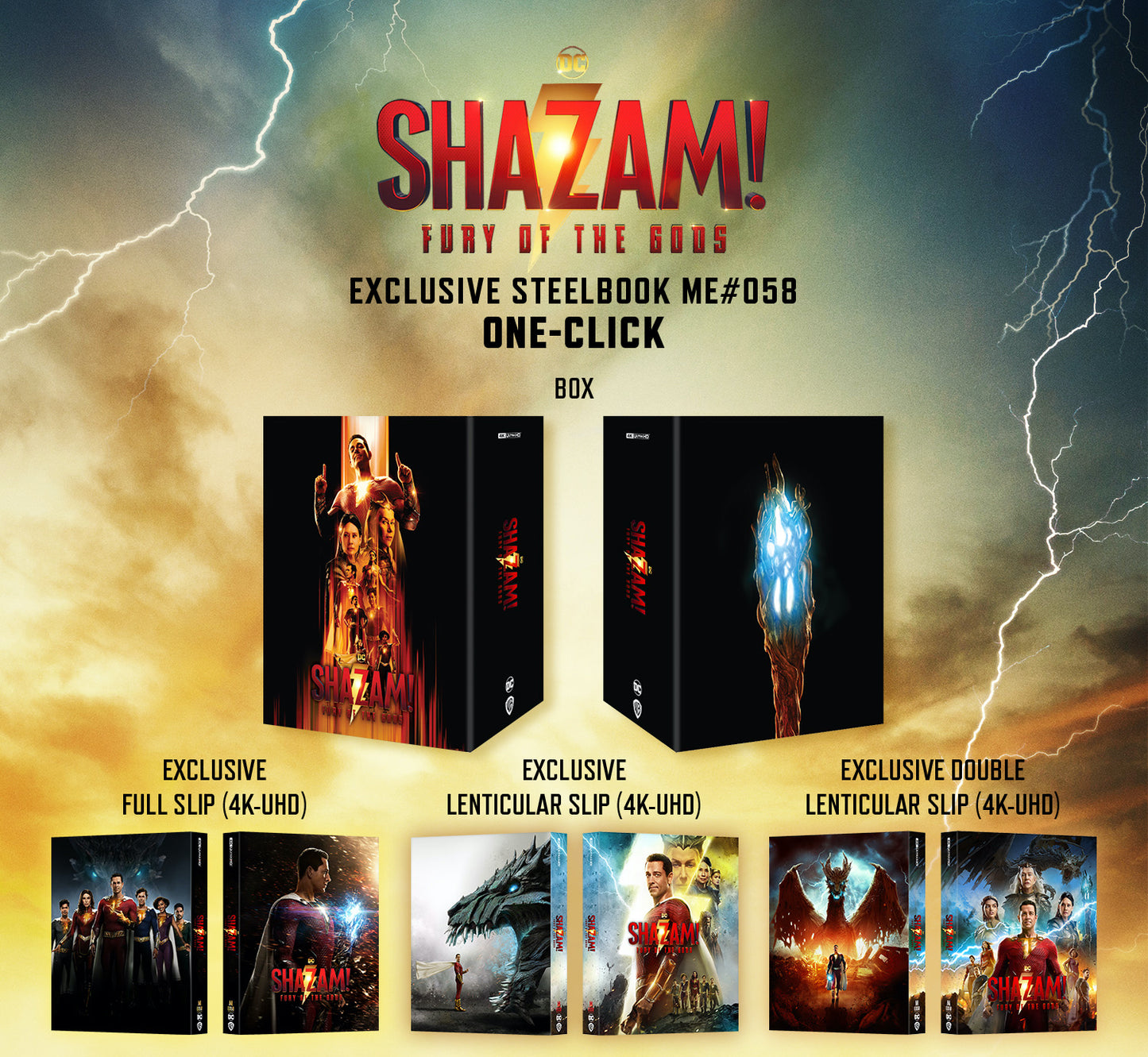 Shazam! - Fury of the Gods 4K 1-Click SteelBook (ME#58)(Hong Kong)