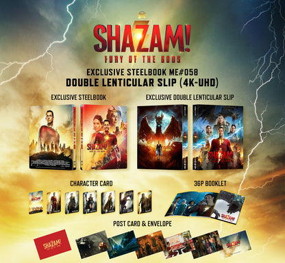 Shazam! - Fury of the Gods 4K Double Lenticular SteelBook (ME#58)(Hong Kong)