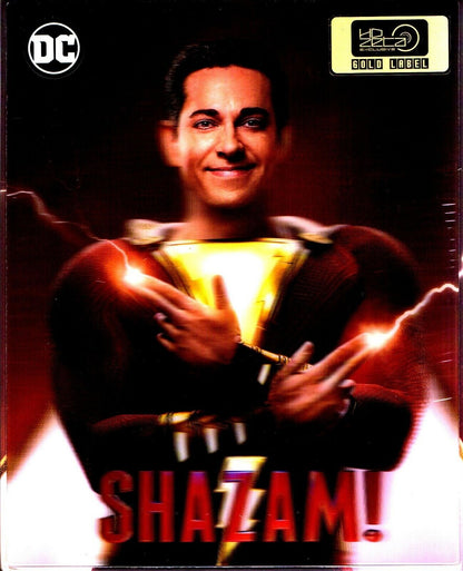 Shazam! 3D & 4K Lenticular 1-Click SteelBook (HDZeta Gold Label #0?)(2019)(China)(EMPTY)(Slip Box)