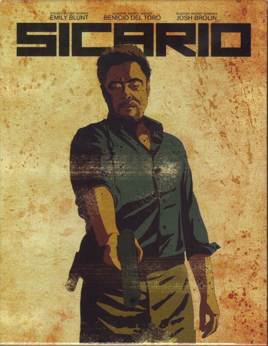 Sicario Full Slip SteelBook (Unnumbered)(2015)(FAC#35)(Czech)