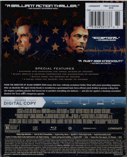 Sicario SteelBook (2015)(Exclusive)