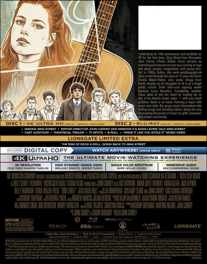 [Pre-Order] Sing Street 4K DigiPack (2016)(Exclusive)