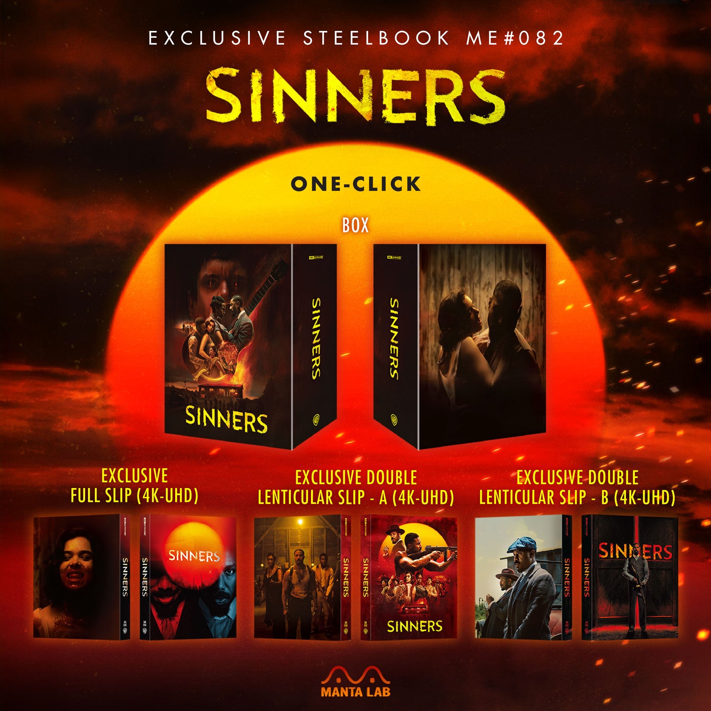 Sinners 4K 1-Click SteelBook (2025)(ME#82)(Hong Kong)
