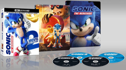 Sonic the Hedgehog 2-Movie Collection 4K SteelBook (2020-2022)