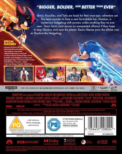 Sonic the Hedgehog 3 4K SteelBook (2024)(UK)