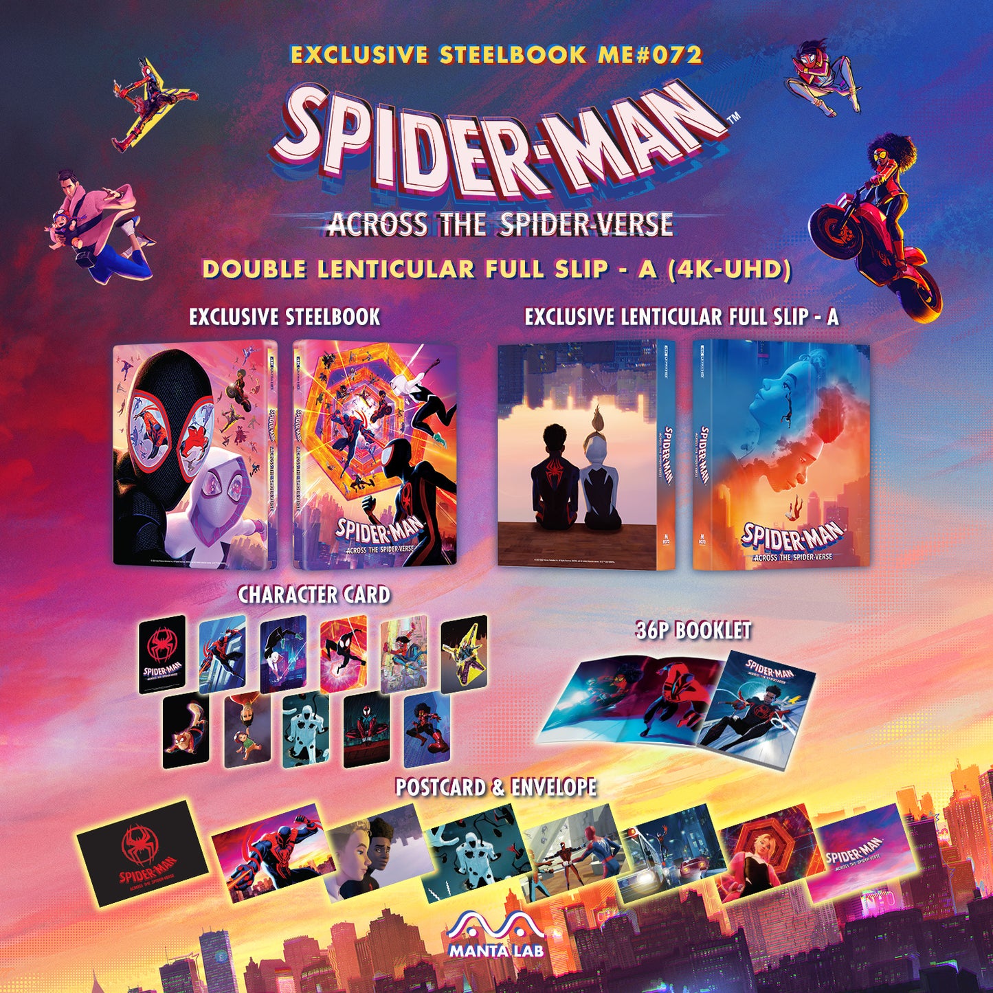 Spider-Man: Across the Spider-Verse 4K 1-Click SteelBook (ME#72)(Hong Kong)