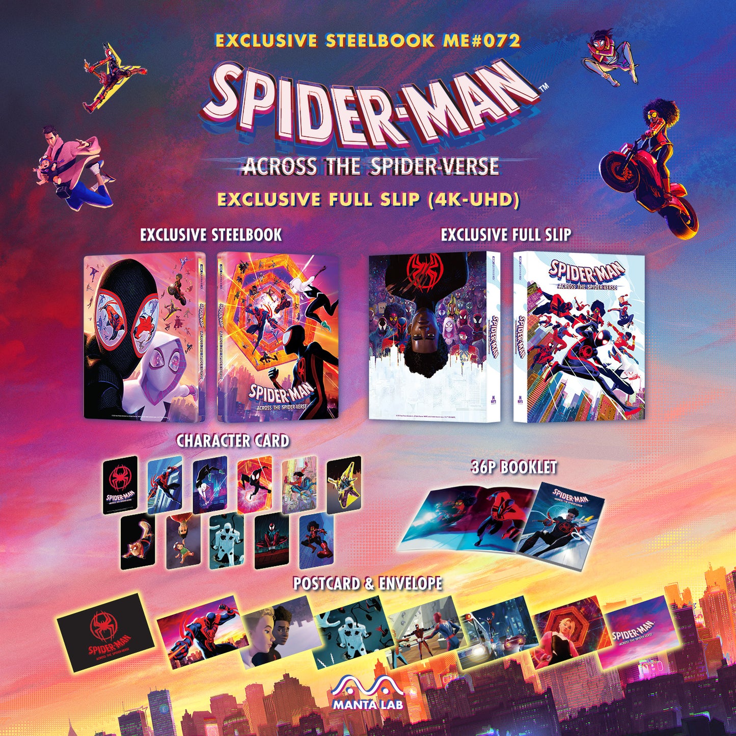 Spider-Man: Across the Spider-Verse 4K Full Slip SteelBook (ME#72)(Hong Kong)