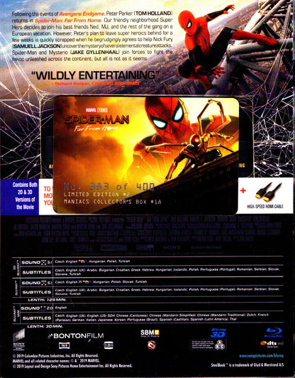 Spider-Man: Far From Home 3D Double Lenticular SteelBook (2019)(FAC#128)(Czech)