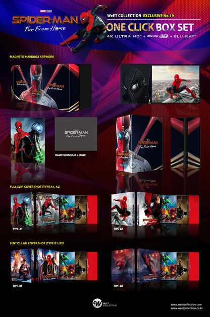 Spider-Man: Far From Home 3D & 4K 1-Click SteelBook (2019)(WCE#19)(Korea)