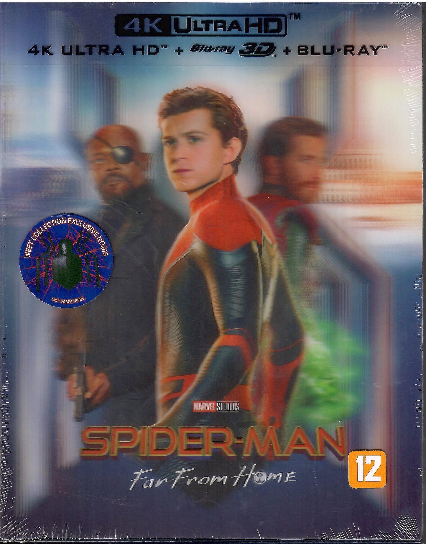 Spider-Man: Far From Home 3D & 4K Lenticular B1 SteelBook (Re-release)(2019)(WCE#19)(Korea)