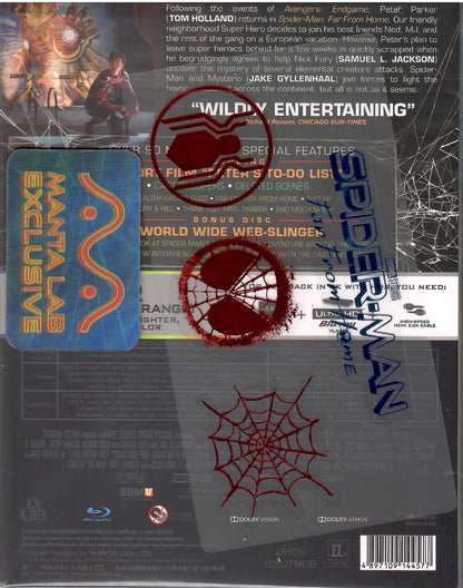 Spider-Man: Far From Home 4K 1-Click SteelBook (2019)(ME#65)(Hong Kong)