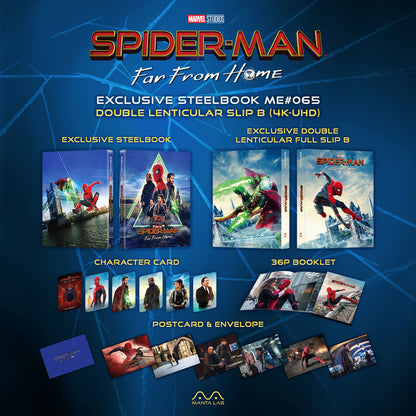 Spider-Man: Far From Home 4K Double Lenticular B SteelBook (2019)(ME#65)(Hong Kong)